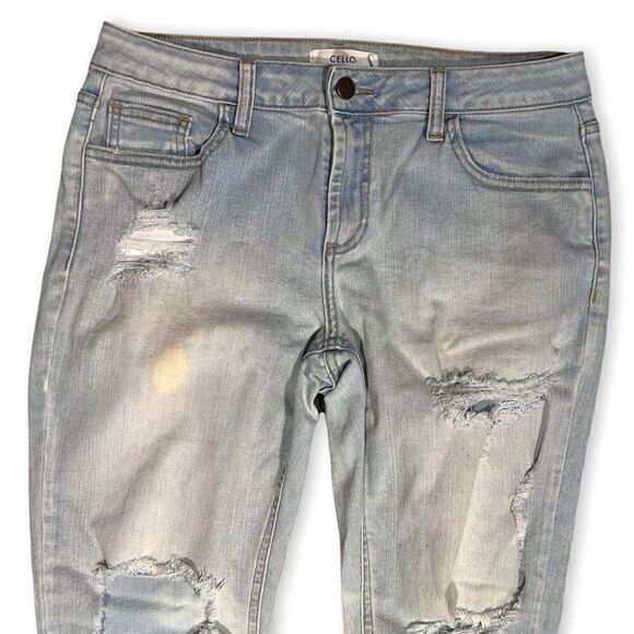 Cello Distressed Wash Jeans 5 - Picture 2 of 7